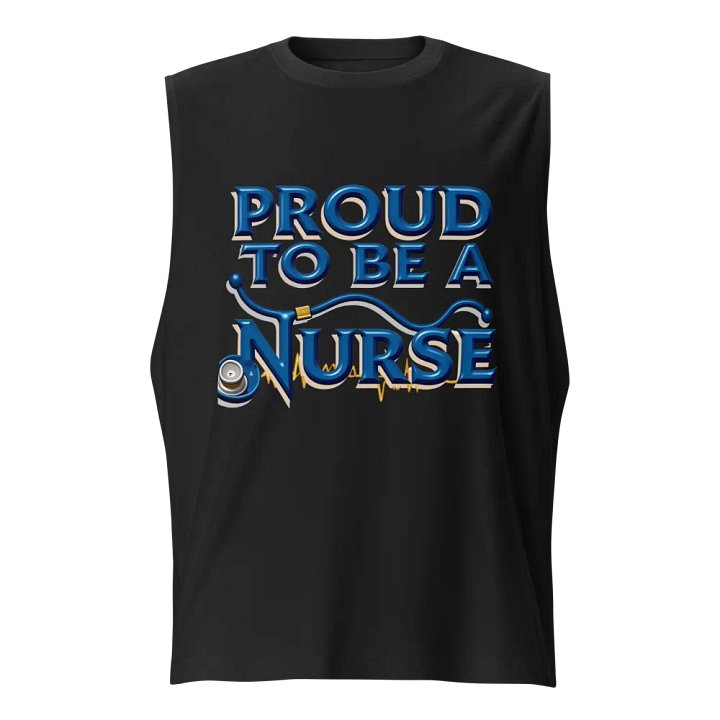 Stethoscope ECG Nurse Muscle Tank product image (1)