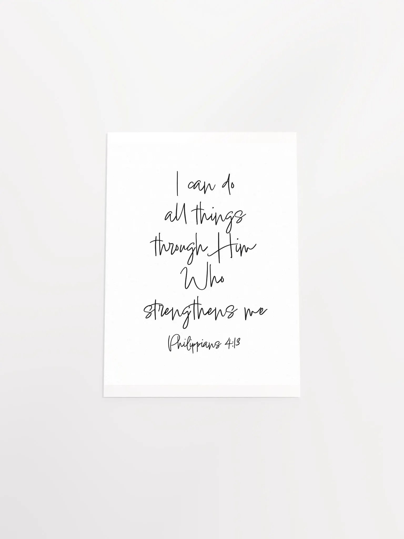 I Can Do All Things Through Him - Print product image (4)