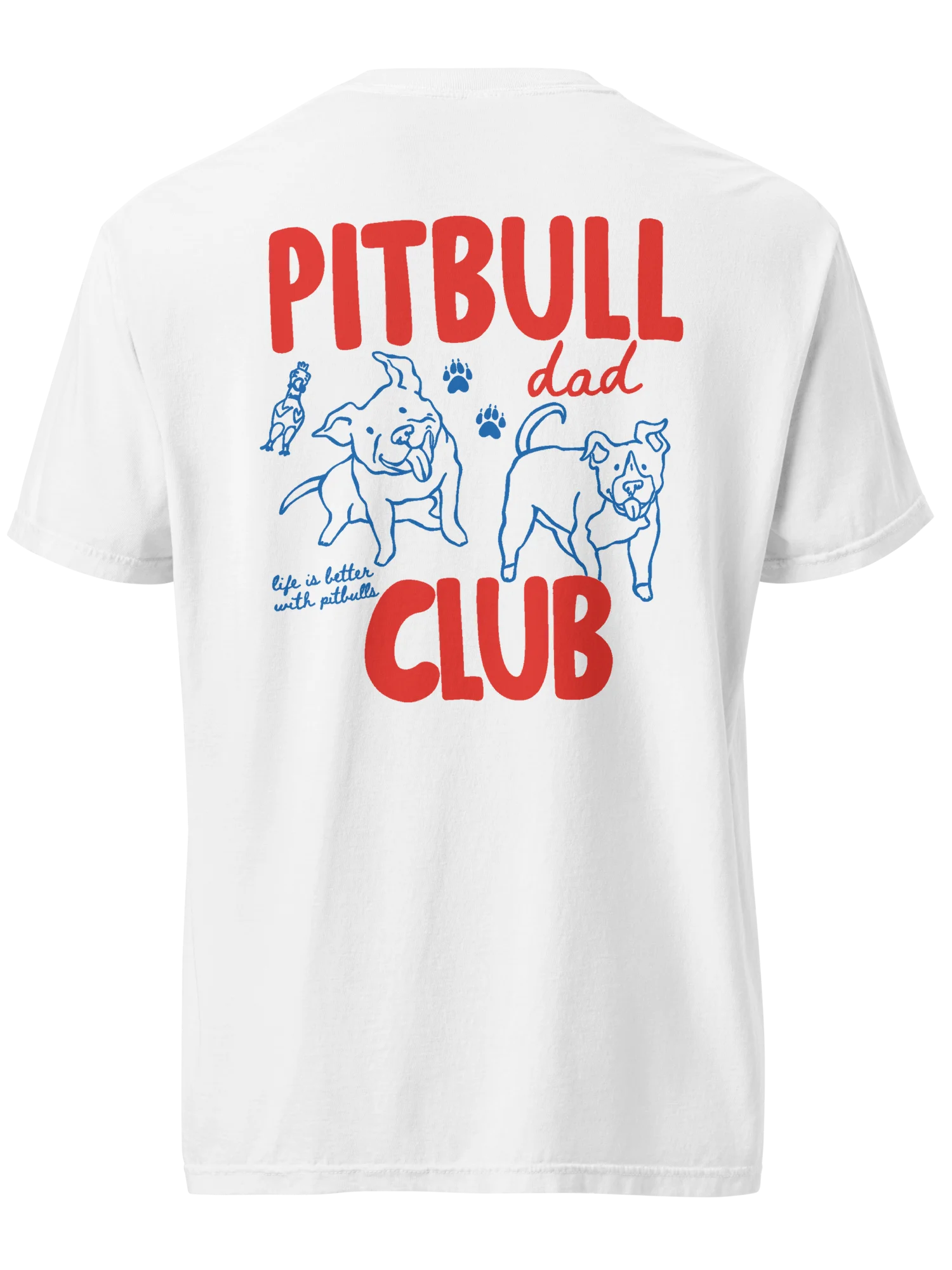 Pitbull Dad Club Shirt – Funny Pit Bull Dog Dad Comfort Colors Tee product image (1)