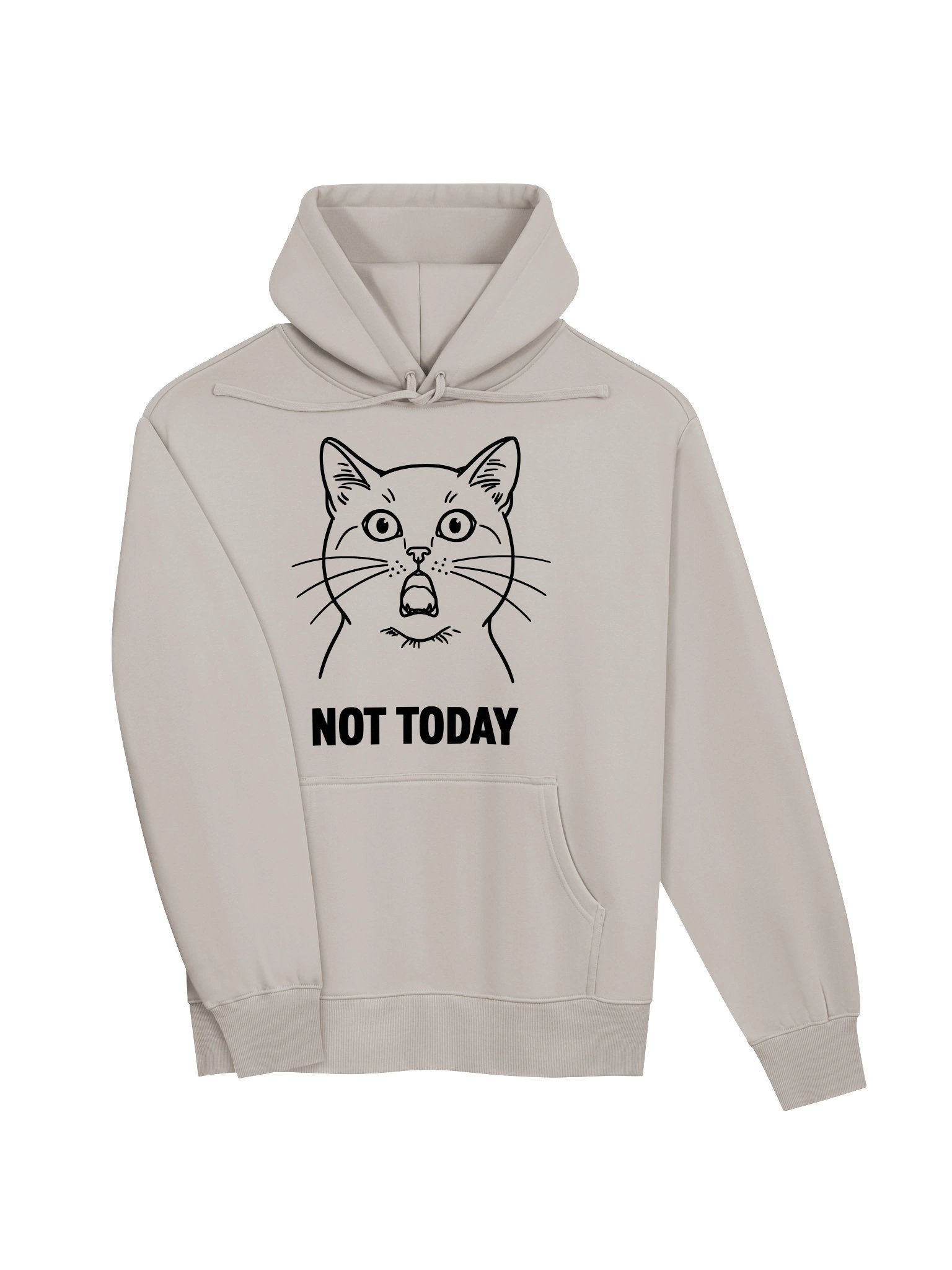 Black Cat Not Today – Funny Cat Hoodie – Light Edition product image (7)