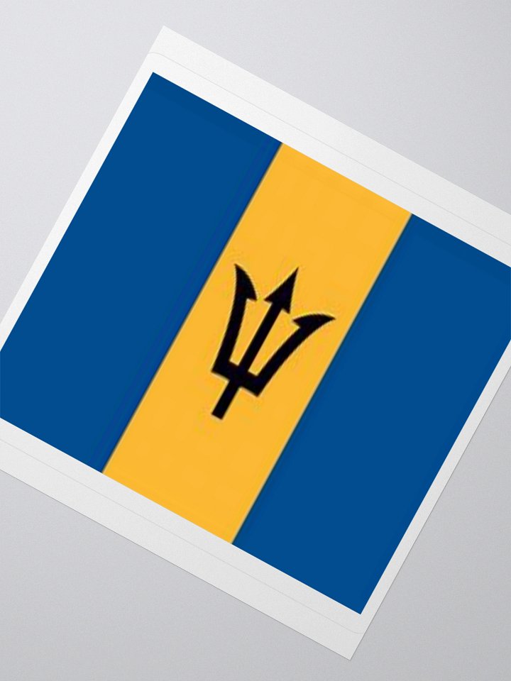 Exclusive Barbados Flag Kiss-Cut Stickers - High-Quality Vinyl, Multiple Sizes product image (5)
