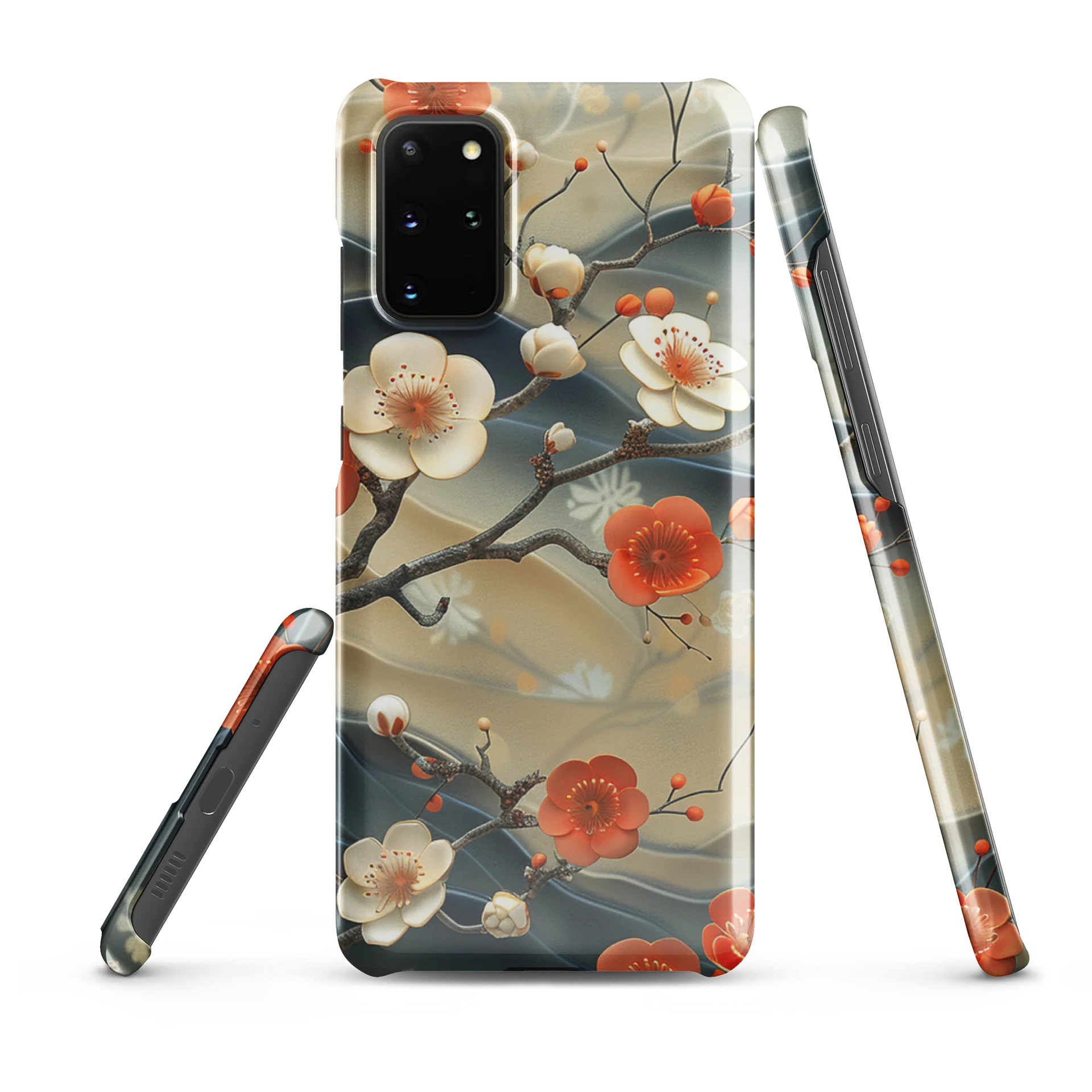 Traditional Japanese Floral Samsung Case - Plum Blossom Aesthetic Cover product image (6)