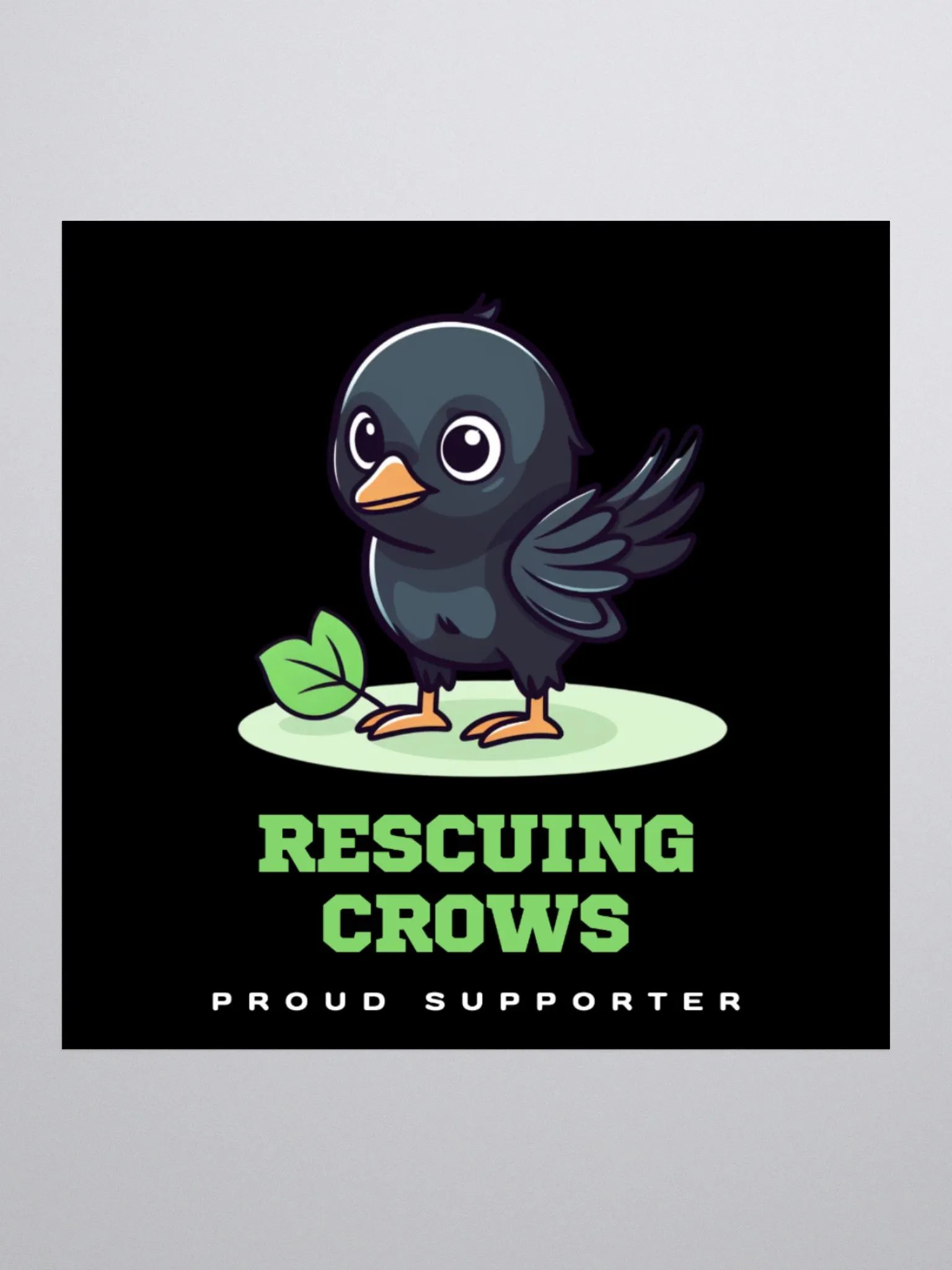 Proud Lucky Crow Supporter Sticker product image (1)