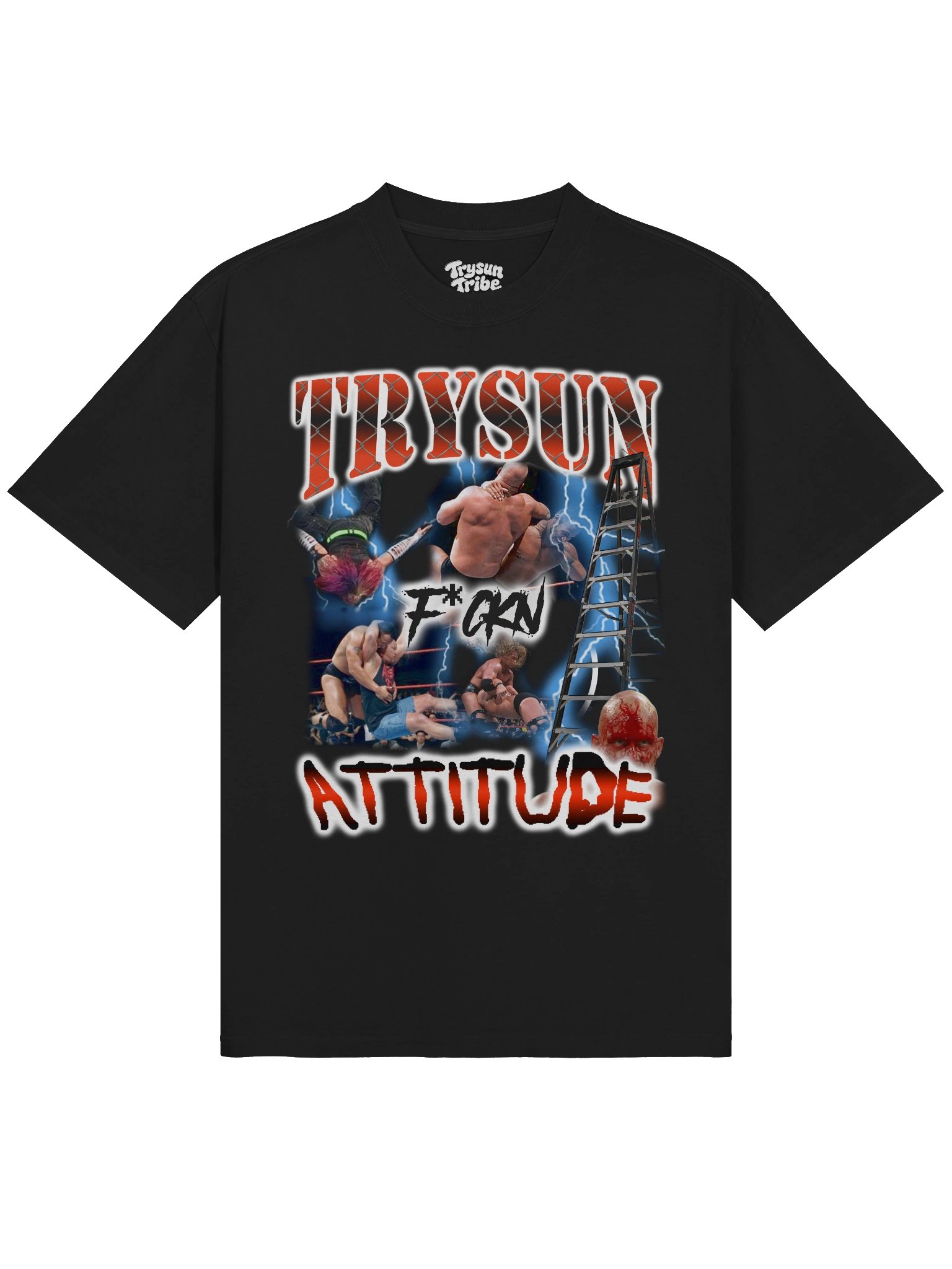 Trysun F*ckn Attitude Vintage Box Tee product image (2)