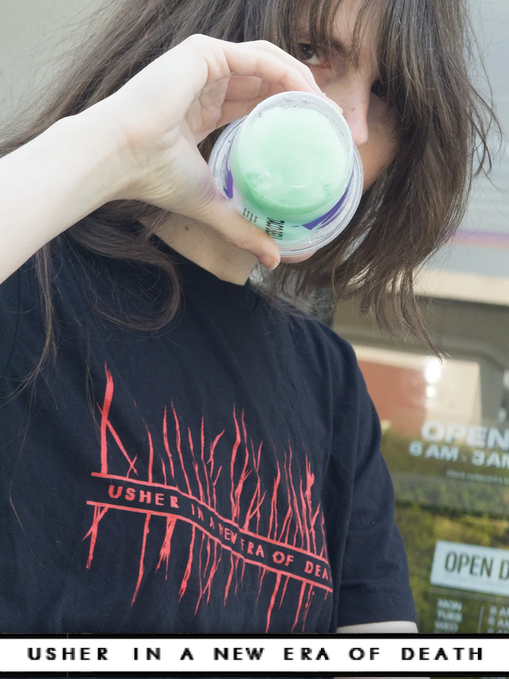 Logo Slit T-Shirt - Divine Hammer [Black] product image (3)