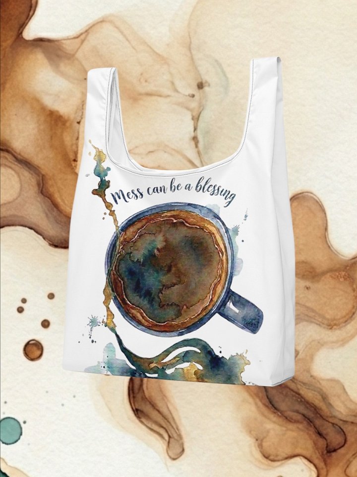 Watercolor Eco Tote Bag: Mess Can Be A Blessing product image (1)