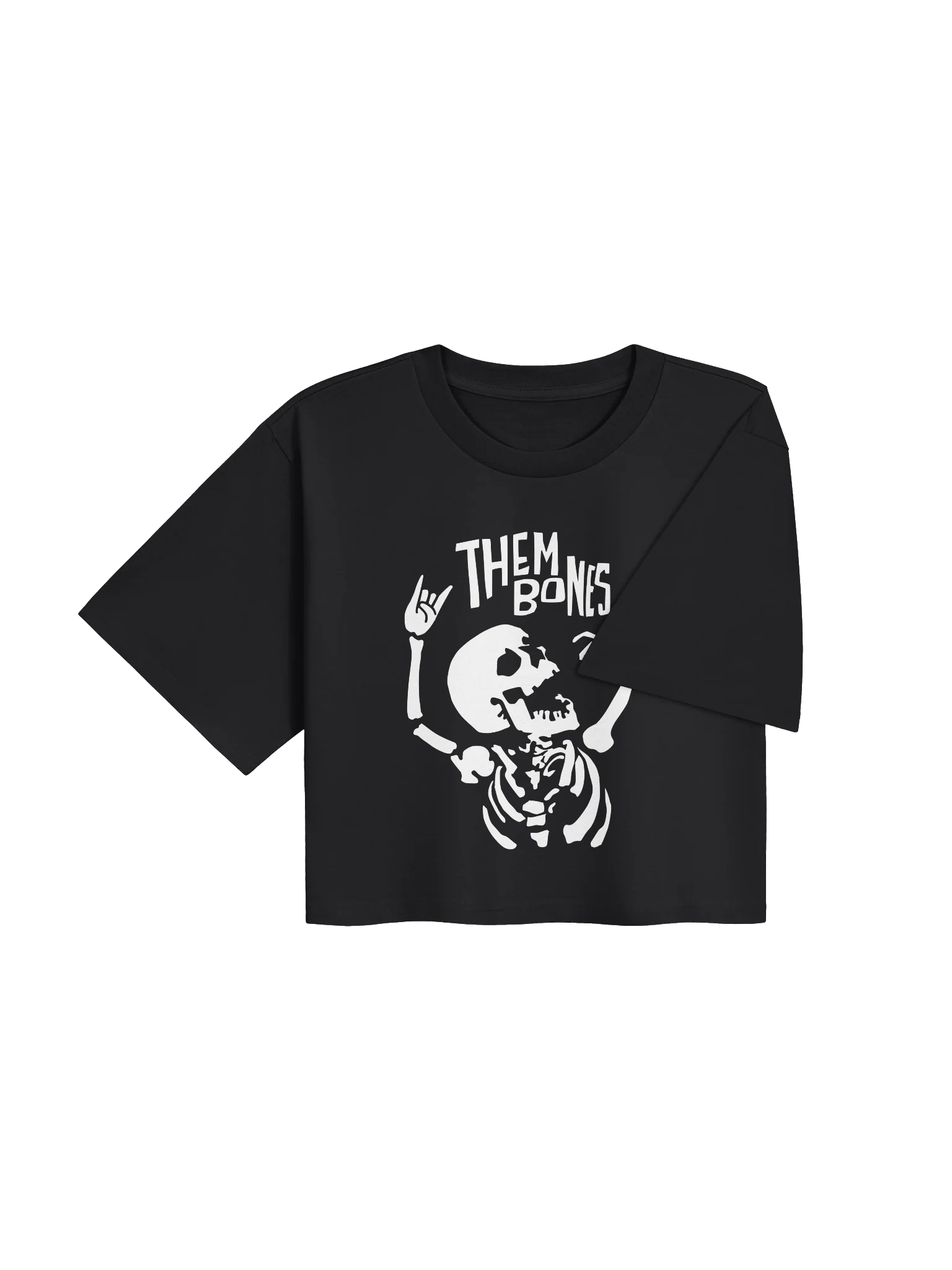“Them Bones” Band Logo Crop Top, Dark product image (4)