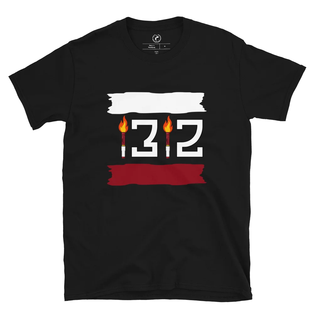 Tricou 1312 Alb și Vișiniu | Ultraşi în Peluze product image (2)