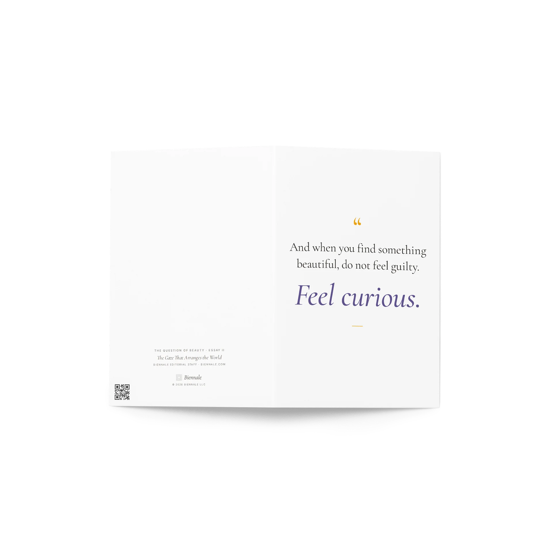 Feel Curious Quote Greeting Card product image (4)