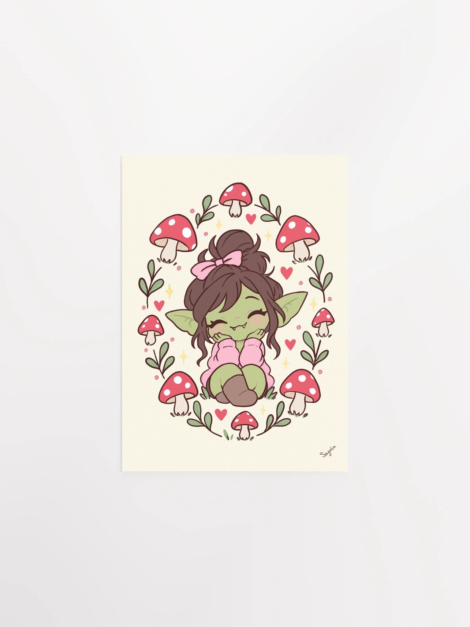 Mushroom Poppy Poster product image (1)