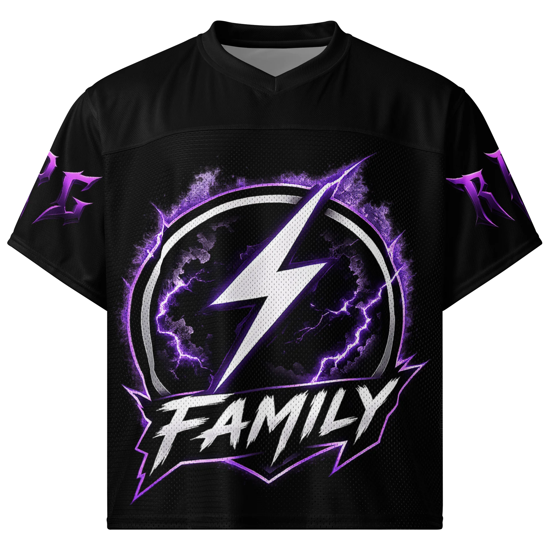 FAMILY Lightning All-Over Print Boxy Jersey product image (1)