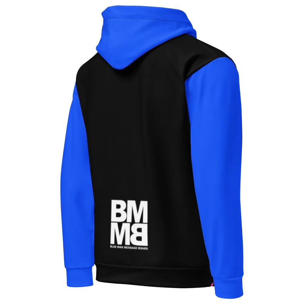 Blue Man Fans Hand Print Unisex Hoodie product image (5)