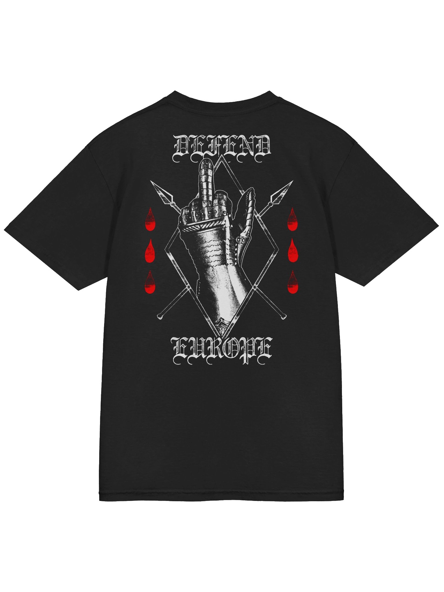DEFEND EUROPE TSHIRT BACKPRINT product image (10)