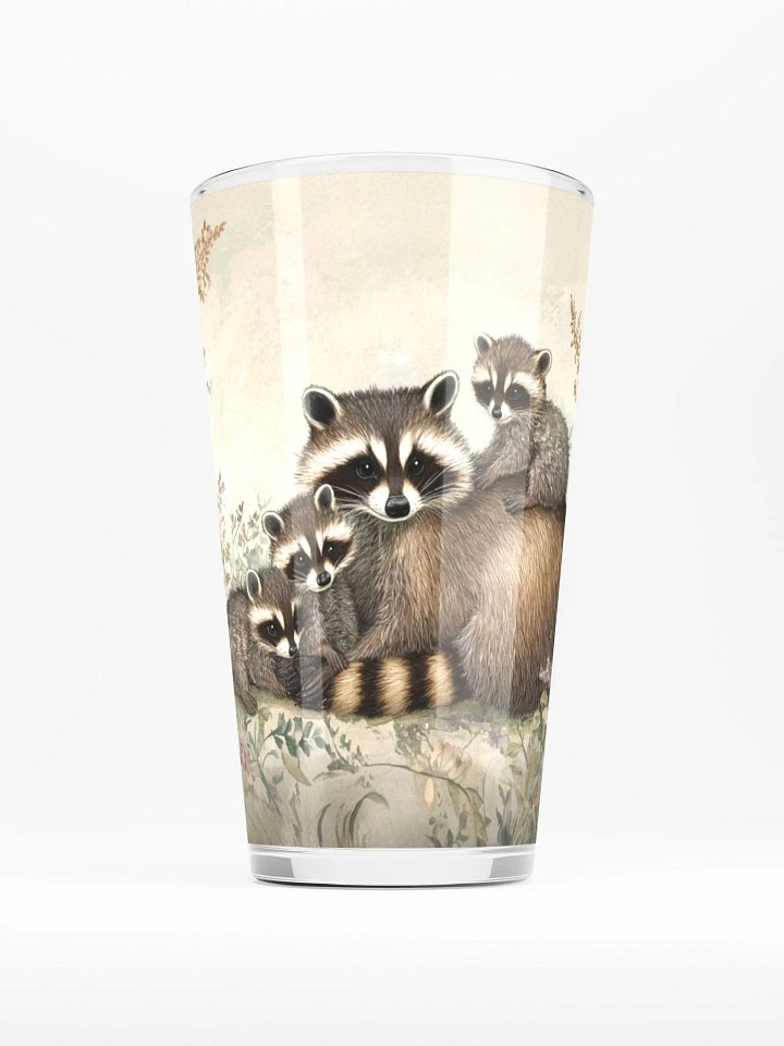 Raccoon Family Glass product image (1)