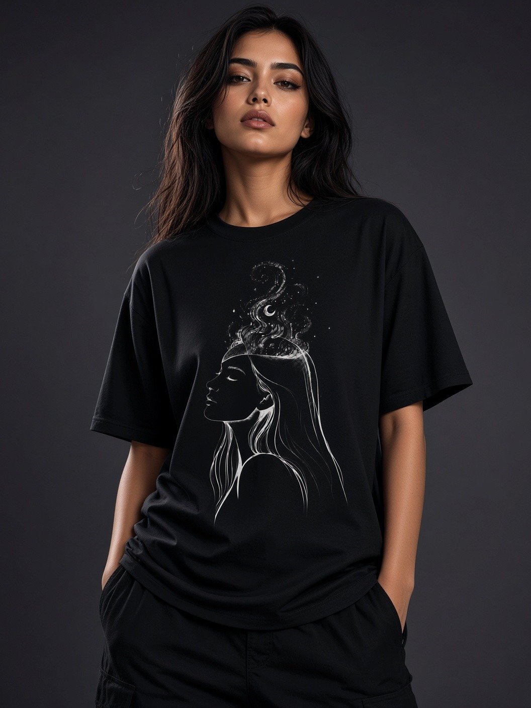 The Cosmic Mind // Nebula Muse Heavyweight Tee product image (1)