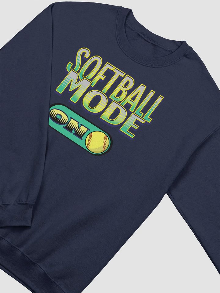 Softball Mode On Activated Crewneck Sweatshirt product image (14)