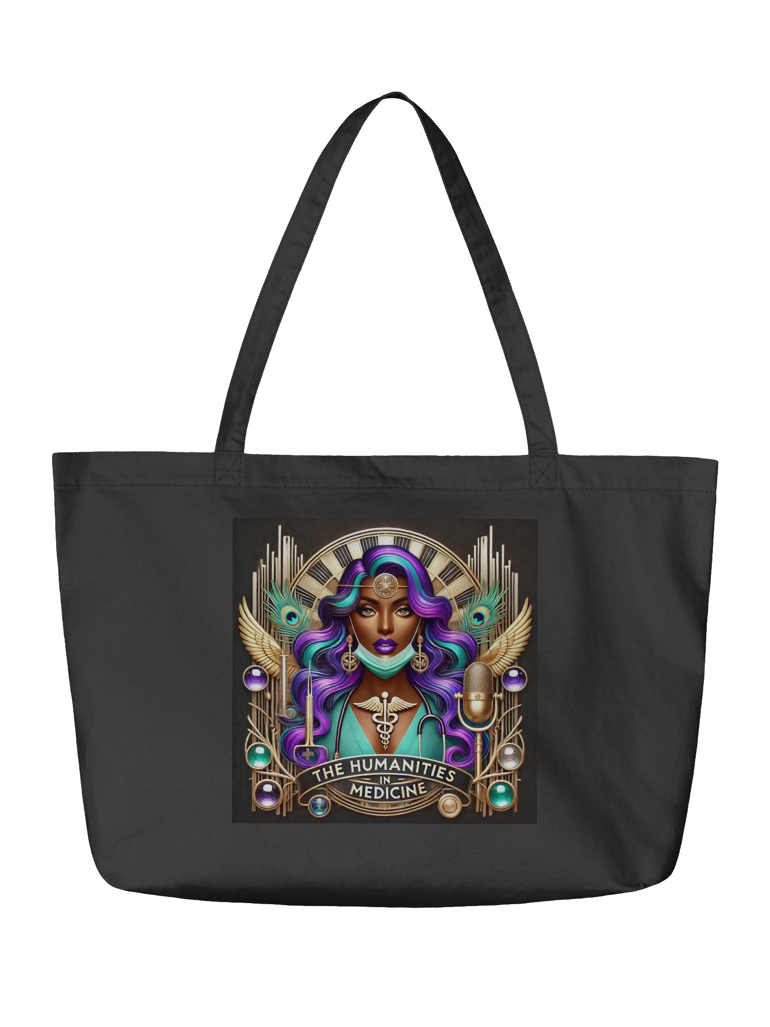 Humanities In Medicine Peacock Princess Medical Statement Tote product image (3)