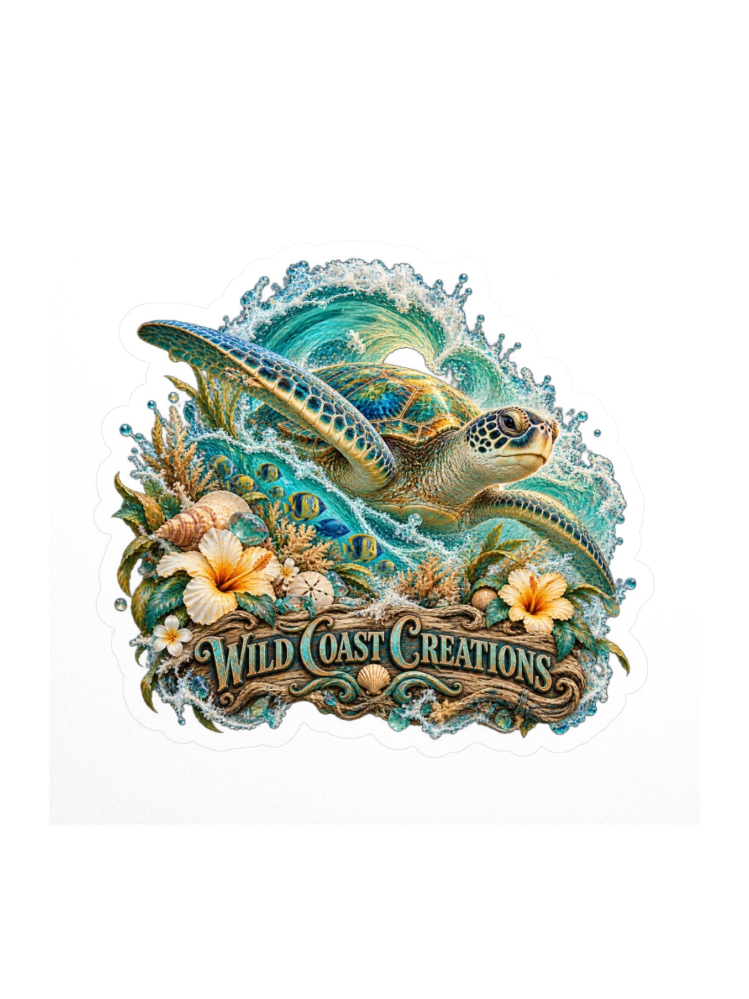 Wild Coast Creations Sea Turtle Sticker product image (1)