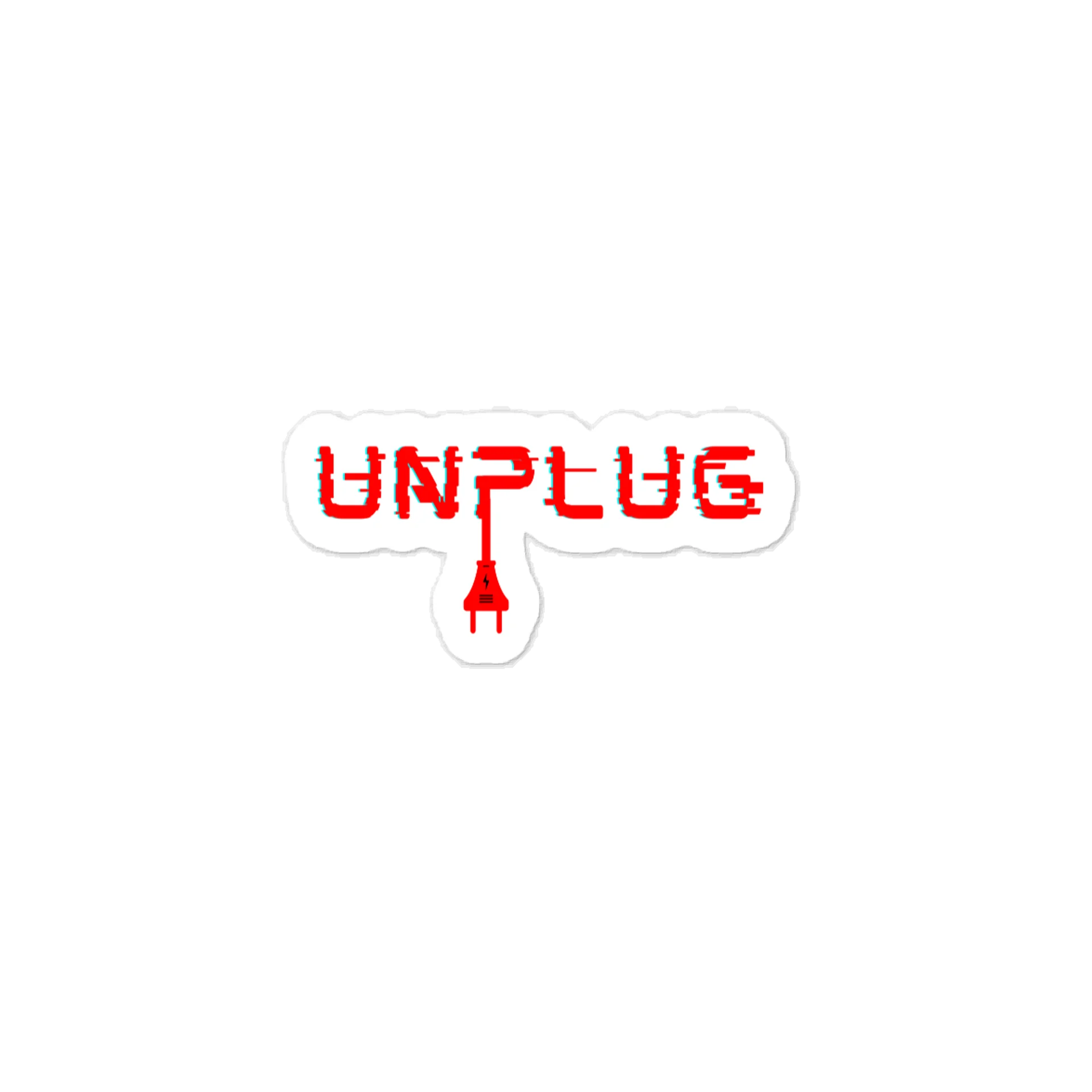 UNPLUG Bumper Sticker (outdoor sticker) product image (1)