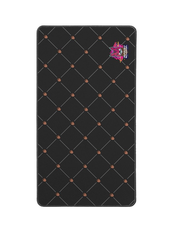 Acorn Lattice Neon Fox Desk Mat — 12×22 product image (1)