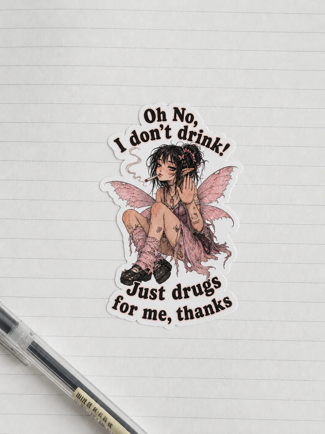 Just Drugs For Me Sticker | Water & Scratch Resistant Decal product image (2)
