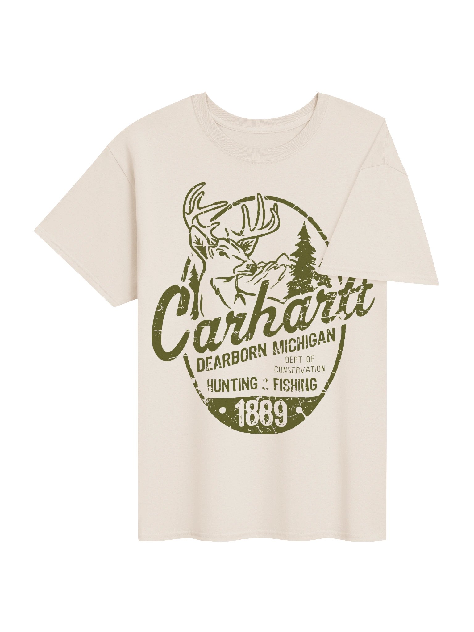 Carthage Vintage Hunting & Fishing T-Shirt – Michigan Outdoors Graphic Tee product image (29)