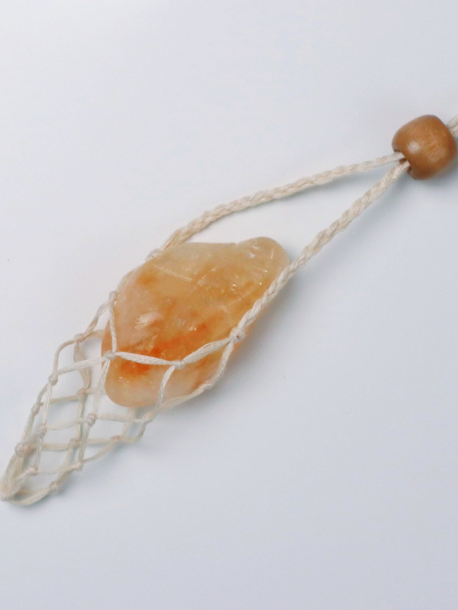 Interchangeable Macrame Crystal Pouch Necklace (Digital PDF Pattern) product image (2)