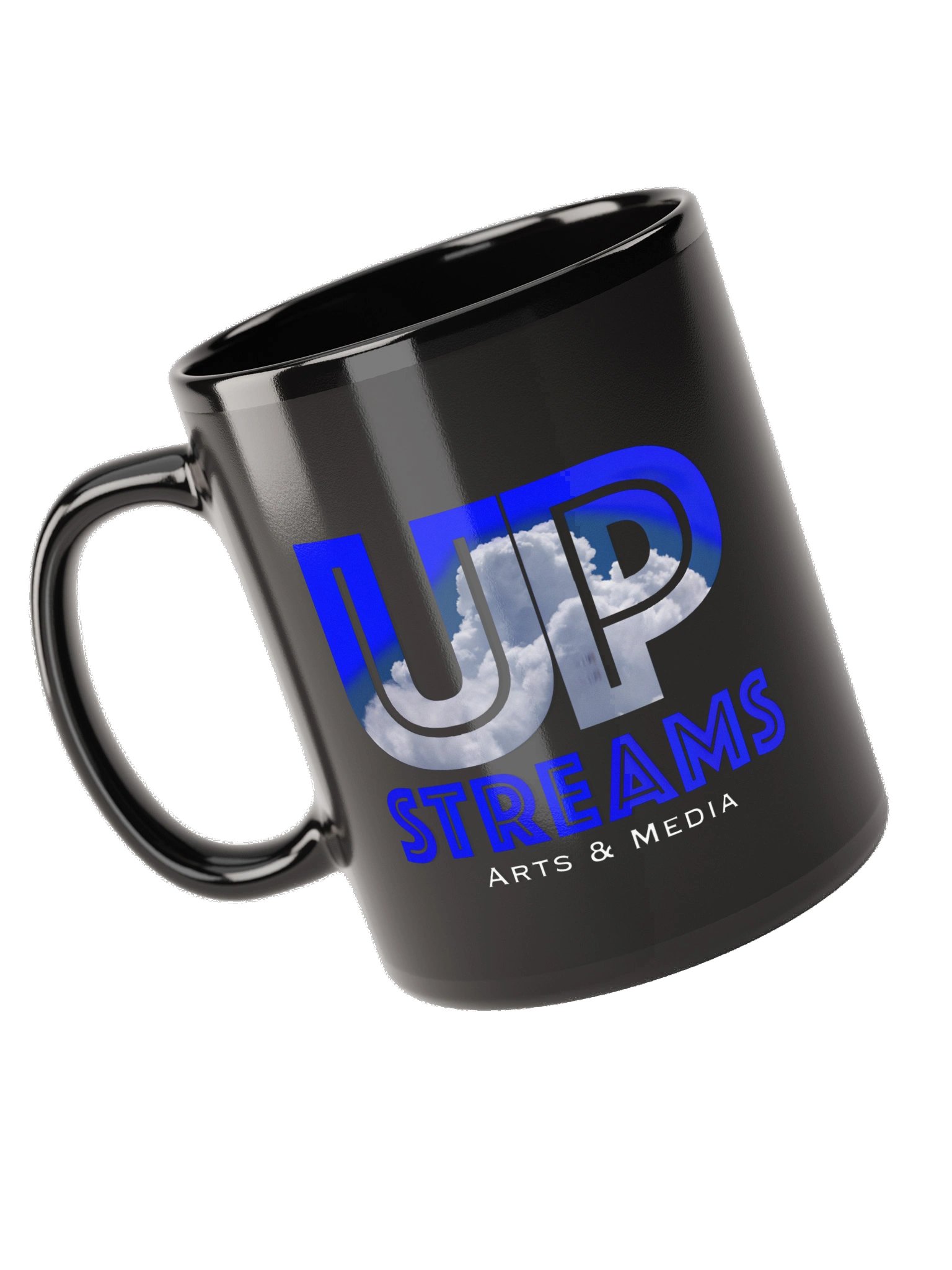 Upstreams Arts & Media Black Glossy Mug product image (9)