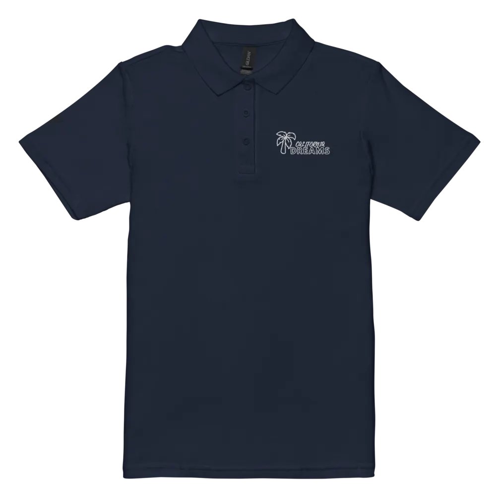 California Dreams Palm Tree Women Polo T-Shirt - Navy product image (5)