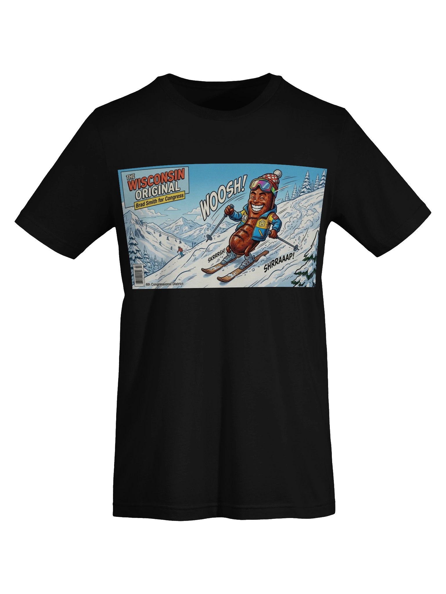 The Wisconsin Original Brat Ski Tee product image (7)