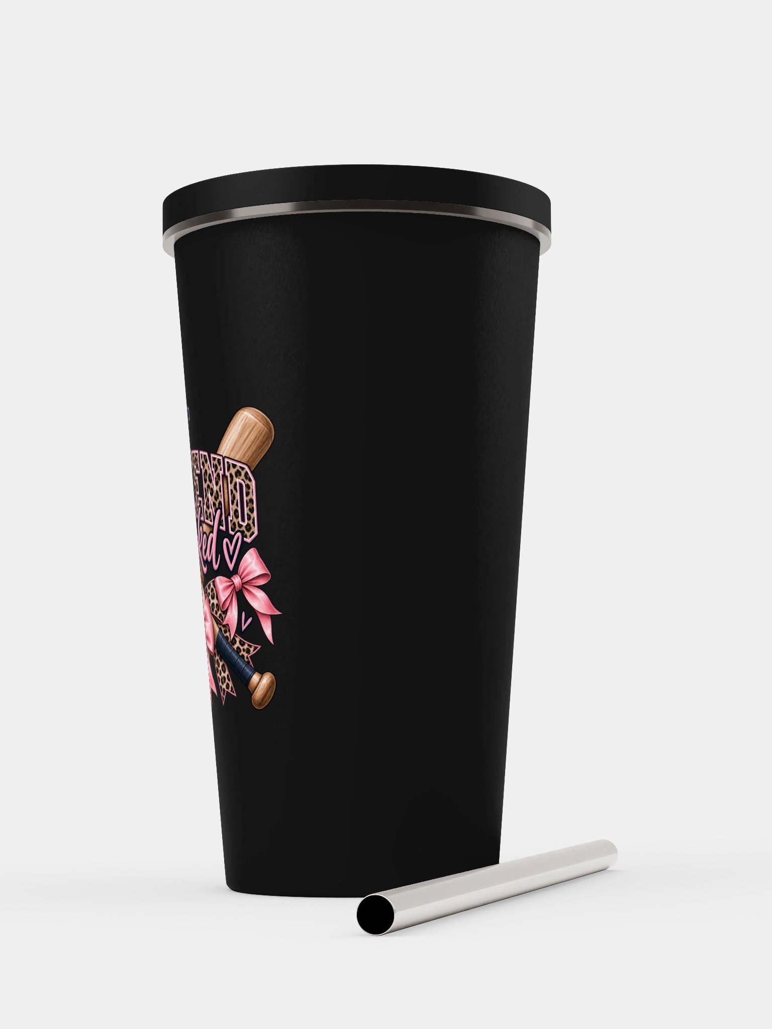 My Weekend Is Booked Tumbler | Baseball Mom Cup with Straw product image (5)