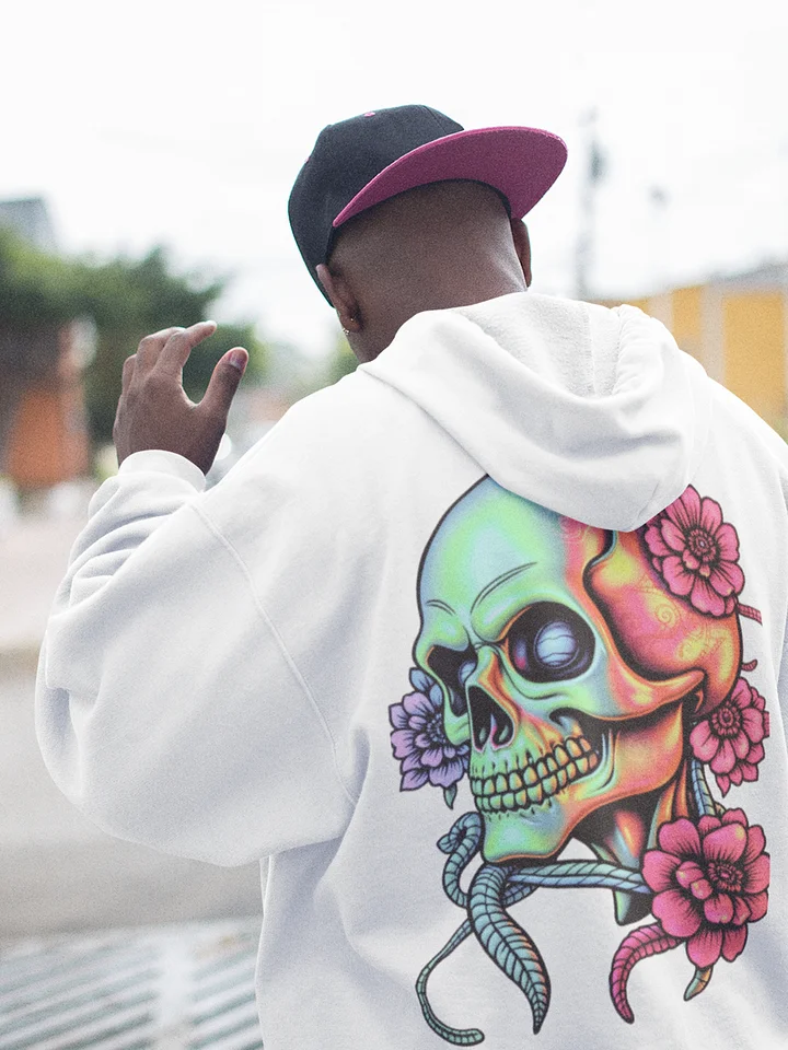 Rebel Bloom Unisex Hoodie - White product image (1)