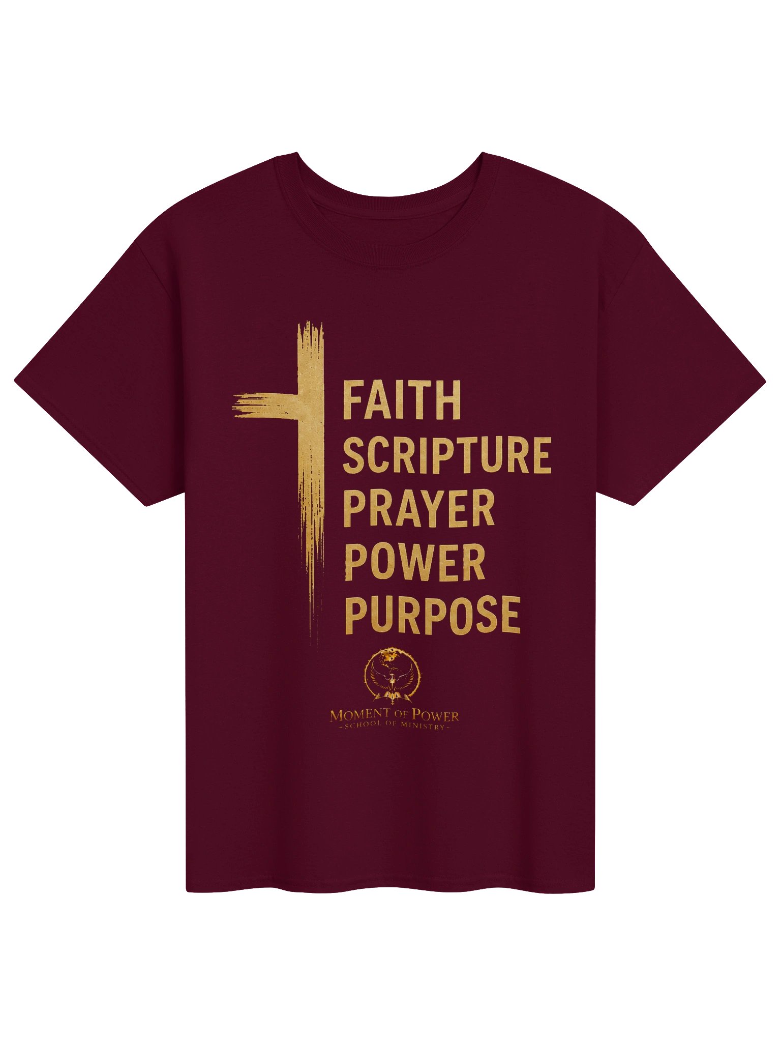 Faith. Scripture. Prayer. Power. Purpose. Tee product image (101)