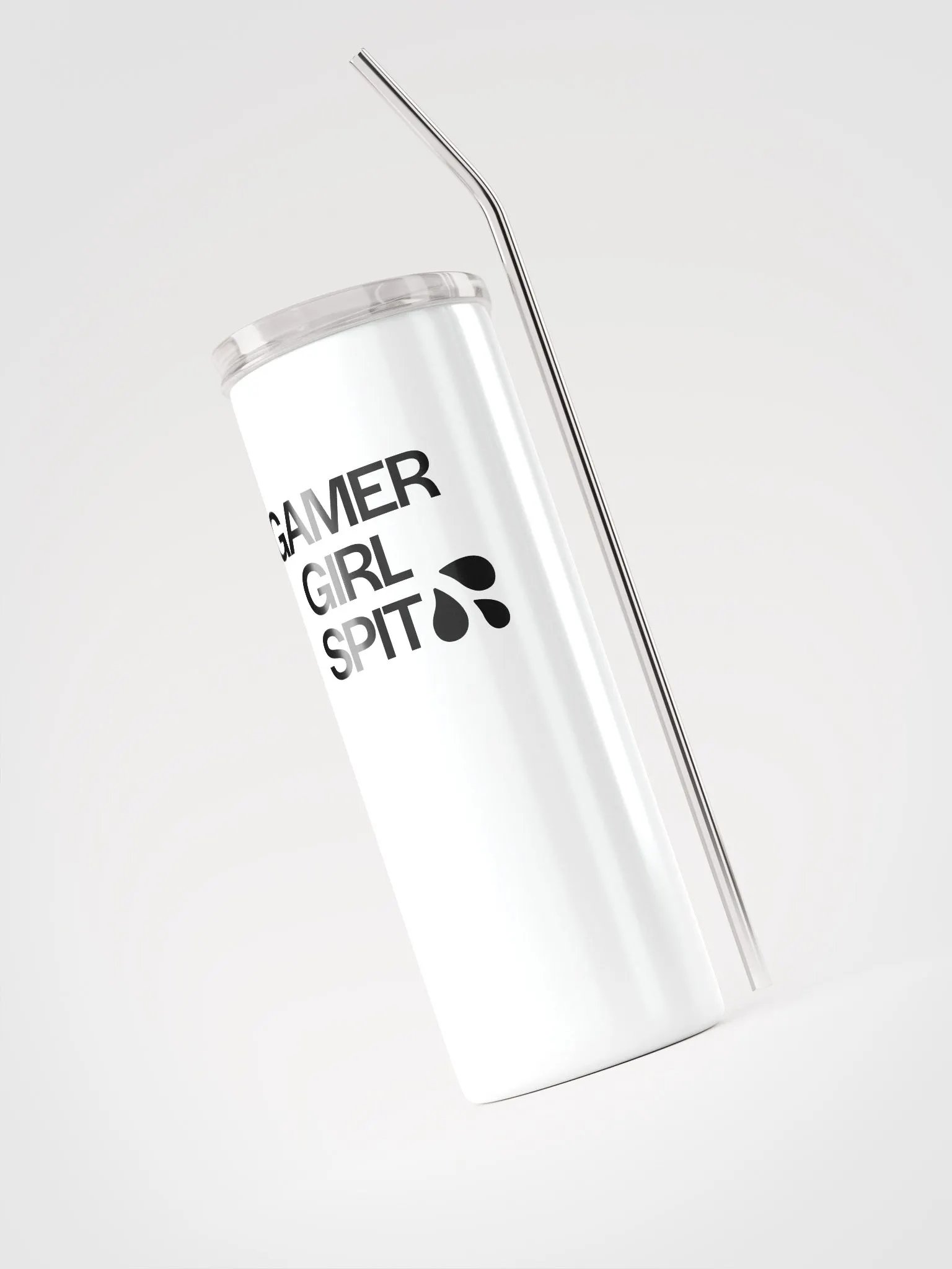 Gamer Girl Spit Tumbler White product image (3)