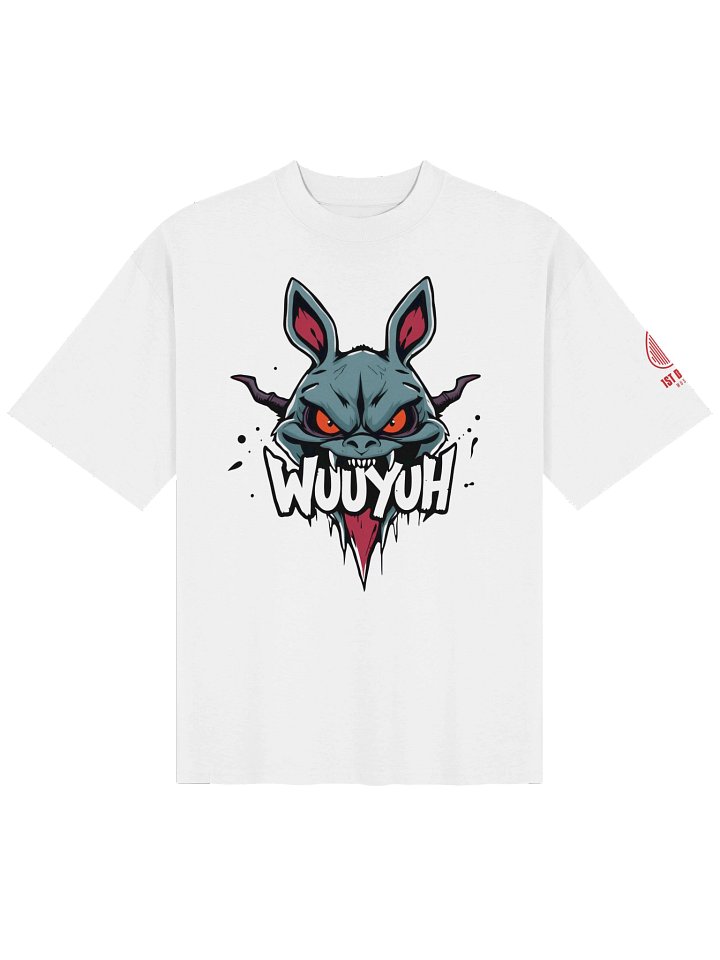 WUUYUH Red, White, and Blue Oversized T-shirt product image (1)