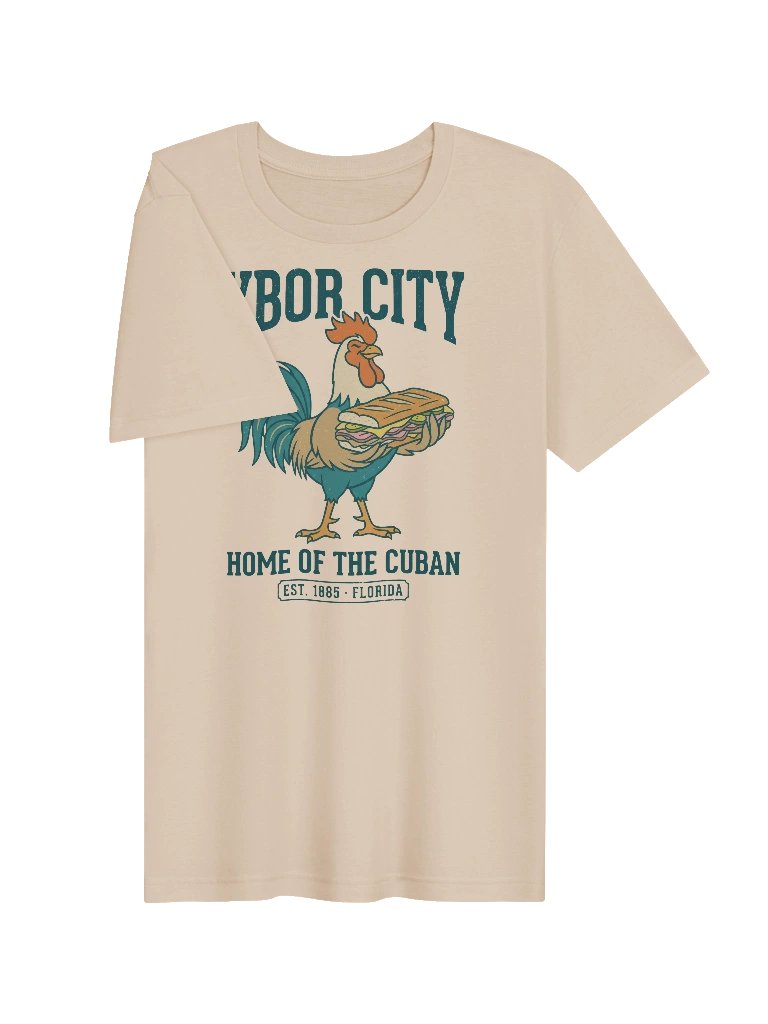 Ybor City Home of the Cuban Rooster Tee product image (3)