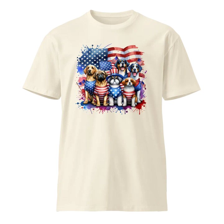 Patriotic Dogs Unisex T-Shirt product image (1)