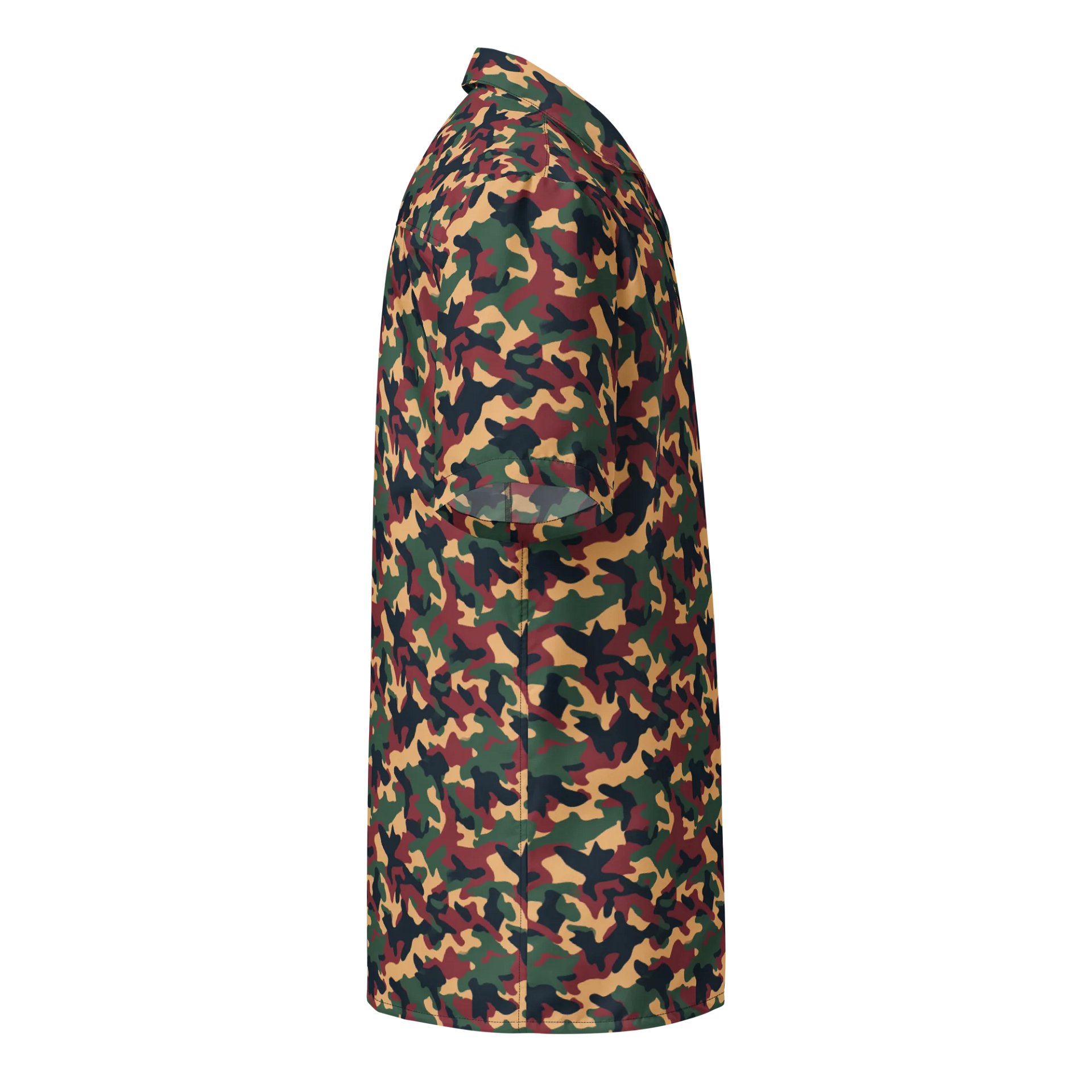 Autumn Camo Men’s Button-Up Shirt product image (4)