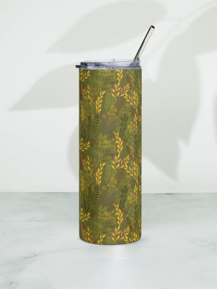 “Moving Meadows” 20-Ounce Stainless Steel Tumbler with Straw product image (1)