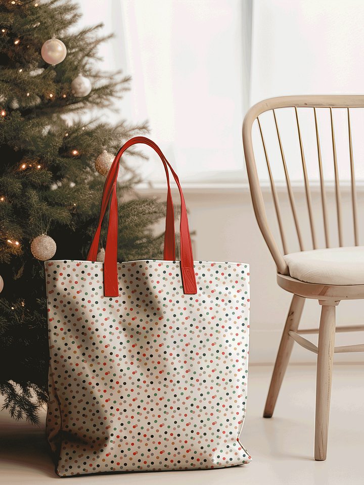 Christmas Polka Dot Tote product image (1)