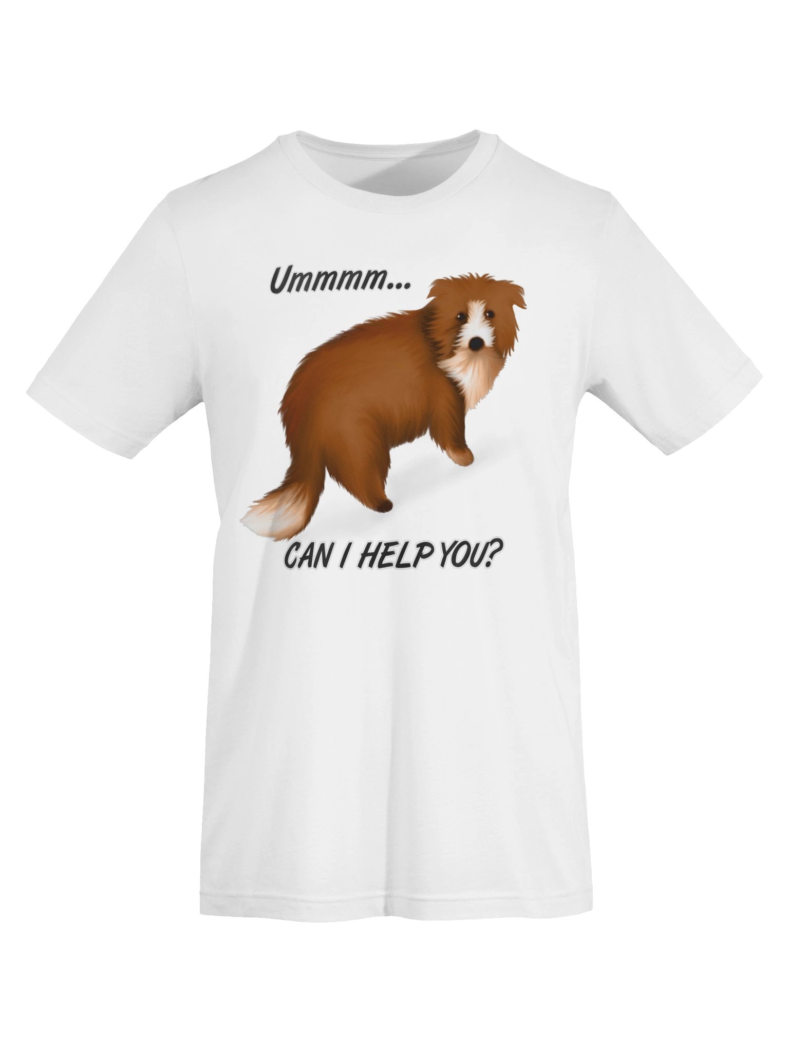 Dog "Ummm... Can I Help You?" T-Shirt. Women's Bella+Canvas Supersoft T-Shirt product image (3)
