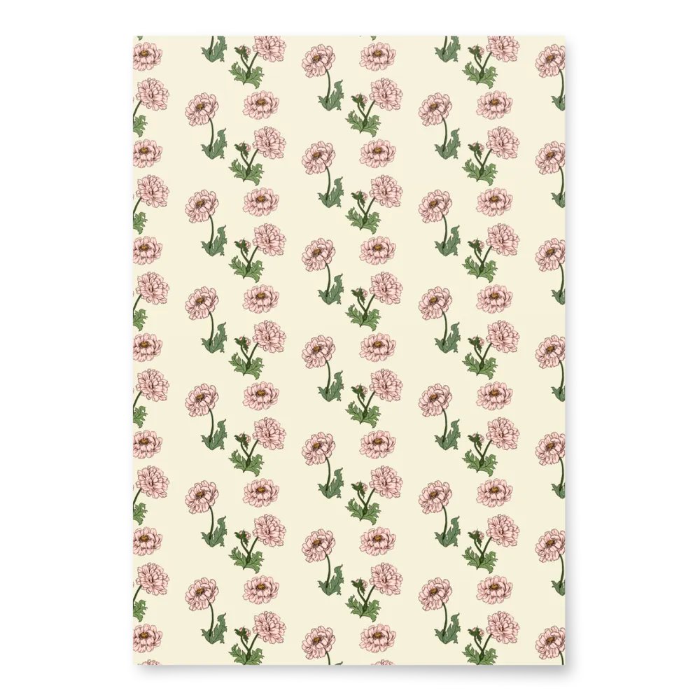 Pink Peony Wrapping Paper product image (5)