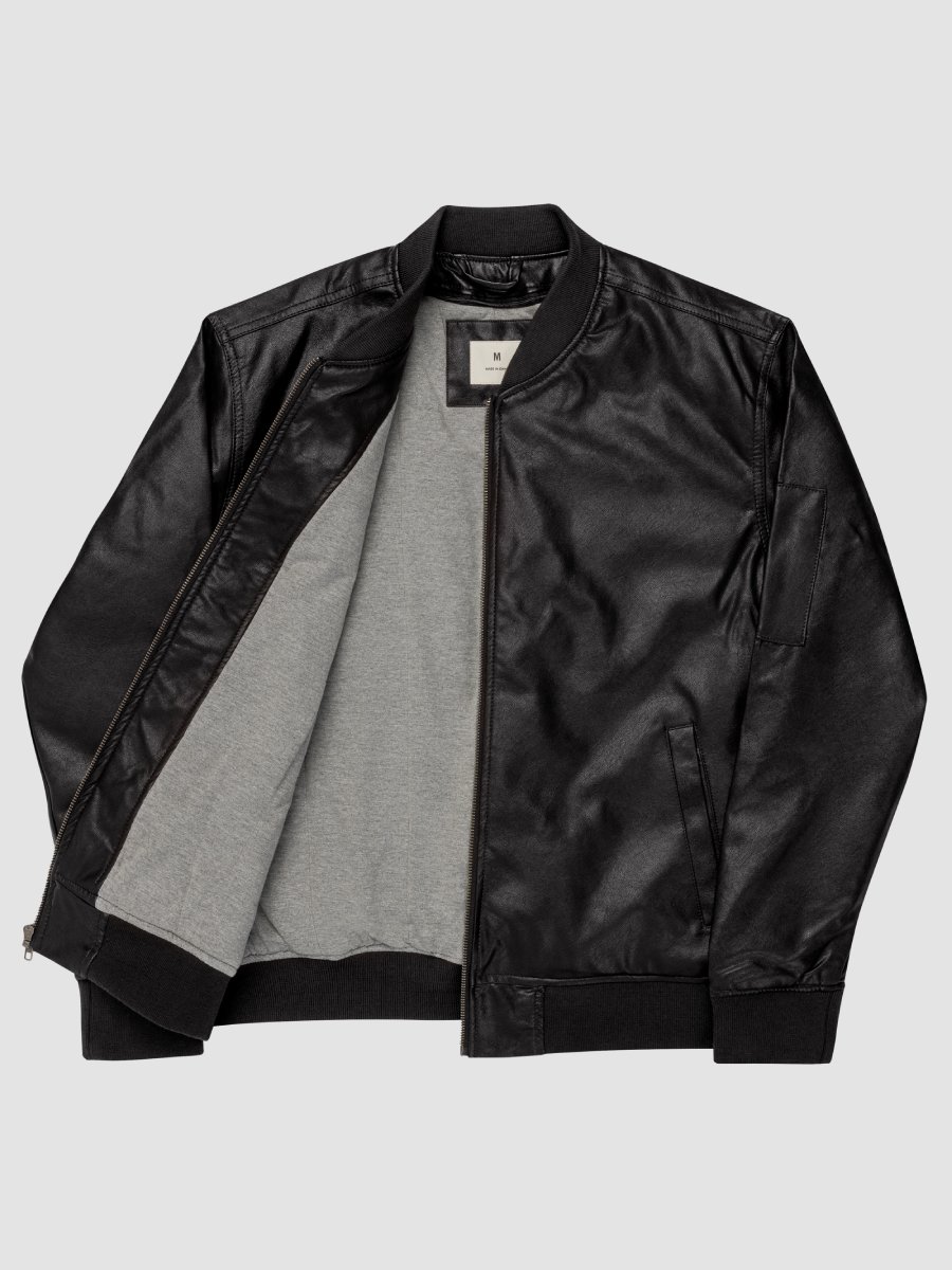 Keisha Out ~ Threadfast Apparel Faux Leather Bomber Jacket product image (7)
