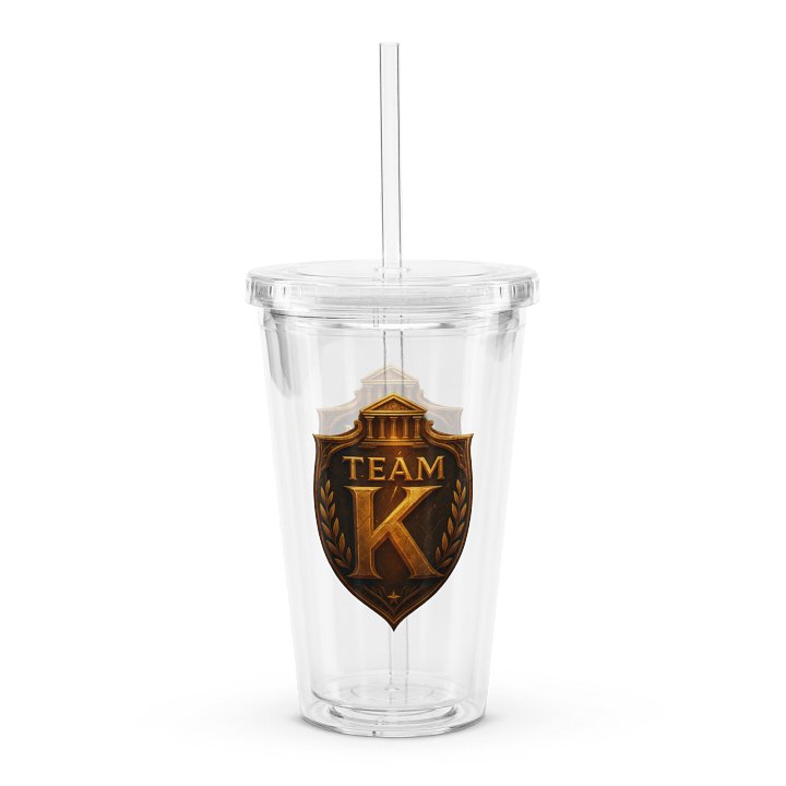 Team K V-5 Clear Plastic Tumbler product image (1)