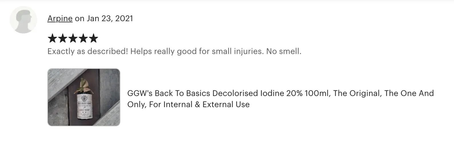 The Original Decolorized Iodine product image (3)