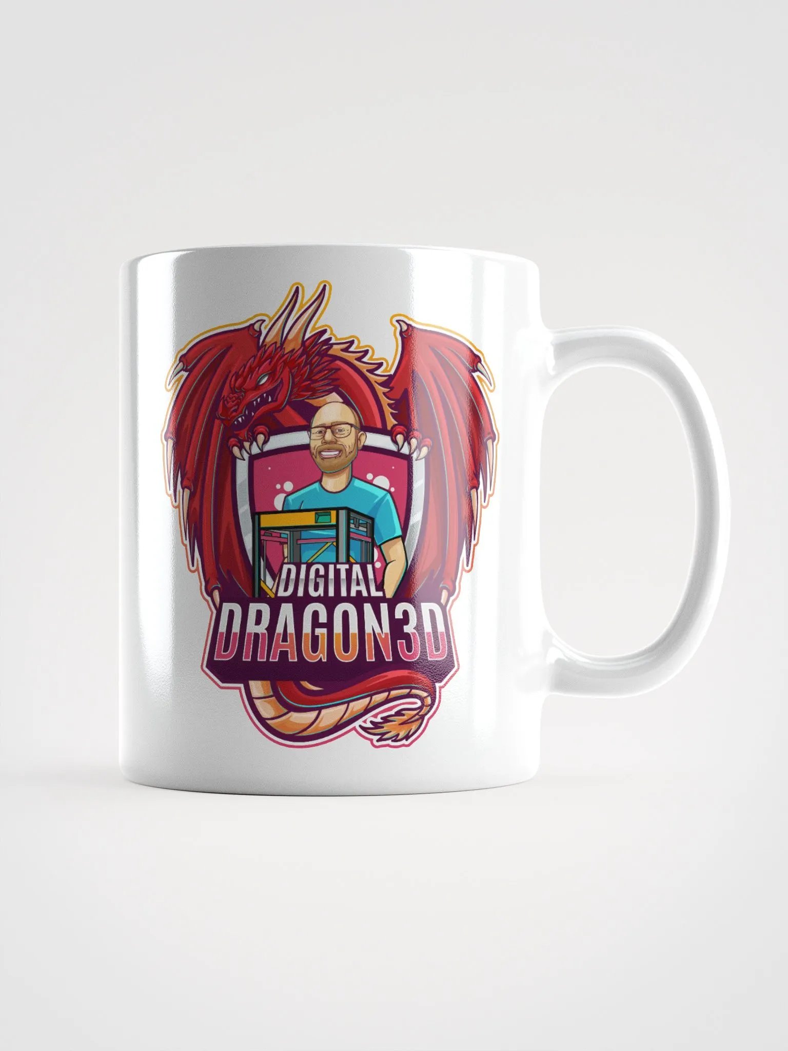 Digital Dragon 3D Coffee Mug product image (3)