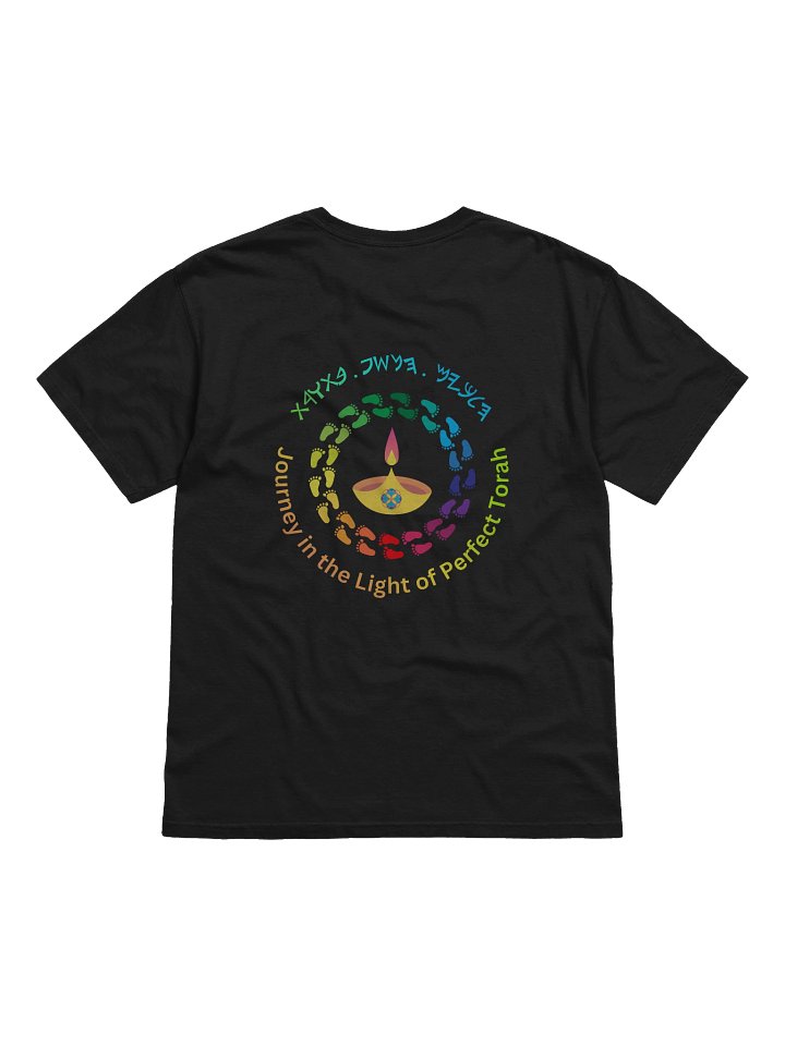 Walking in the Light T-Shirt Black product image (2)