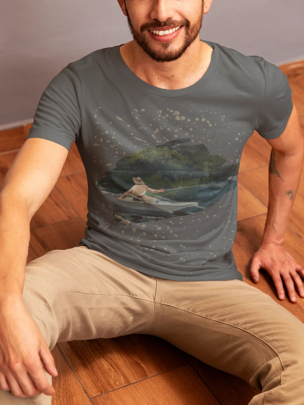 Casting, Number Two (Winslow Homer) T-Shirt product image (2)