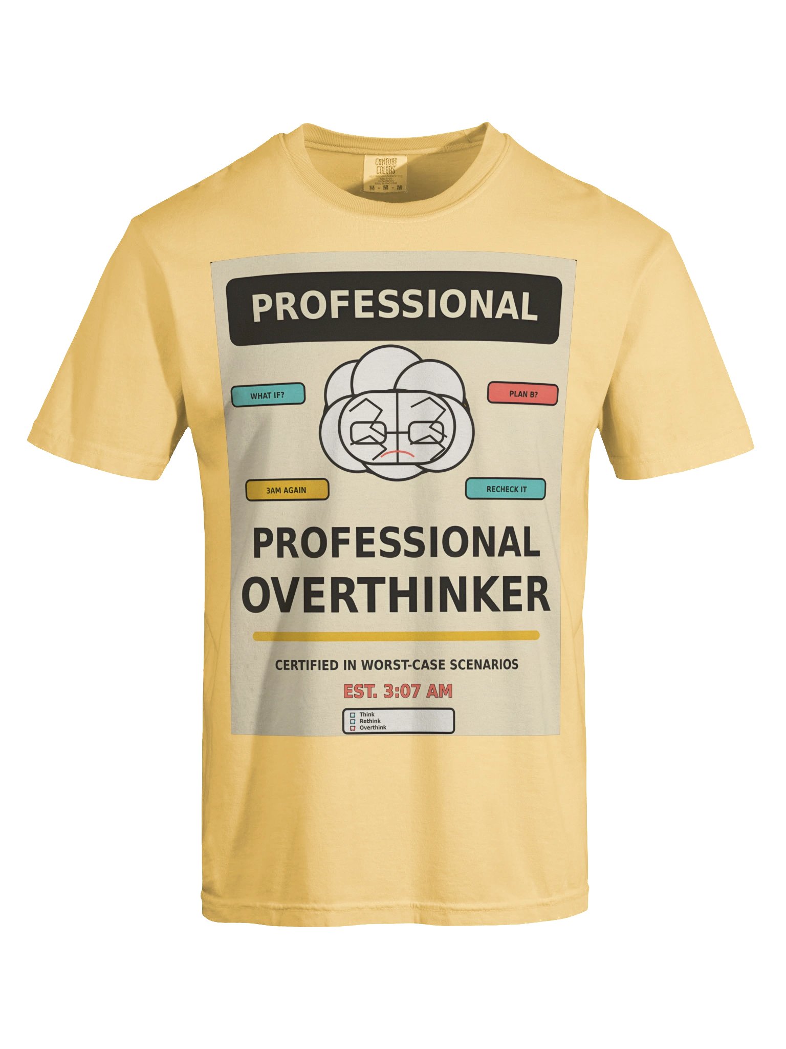 Professional Overthinker | Funny Relatable T-Shirt product image (57)