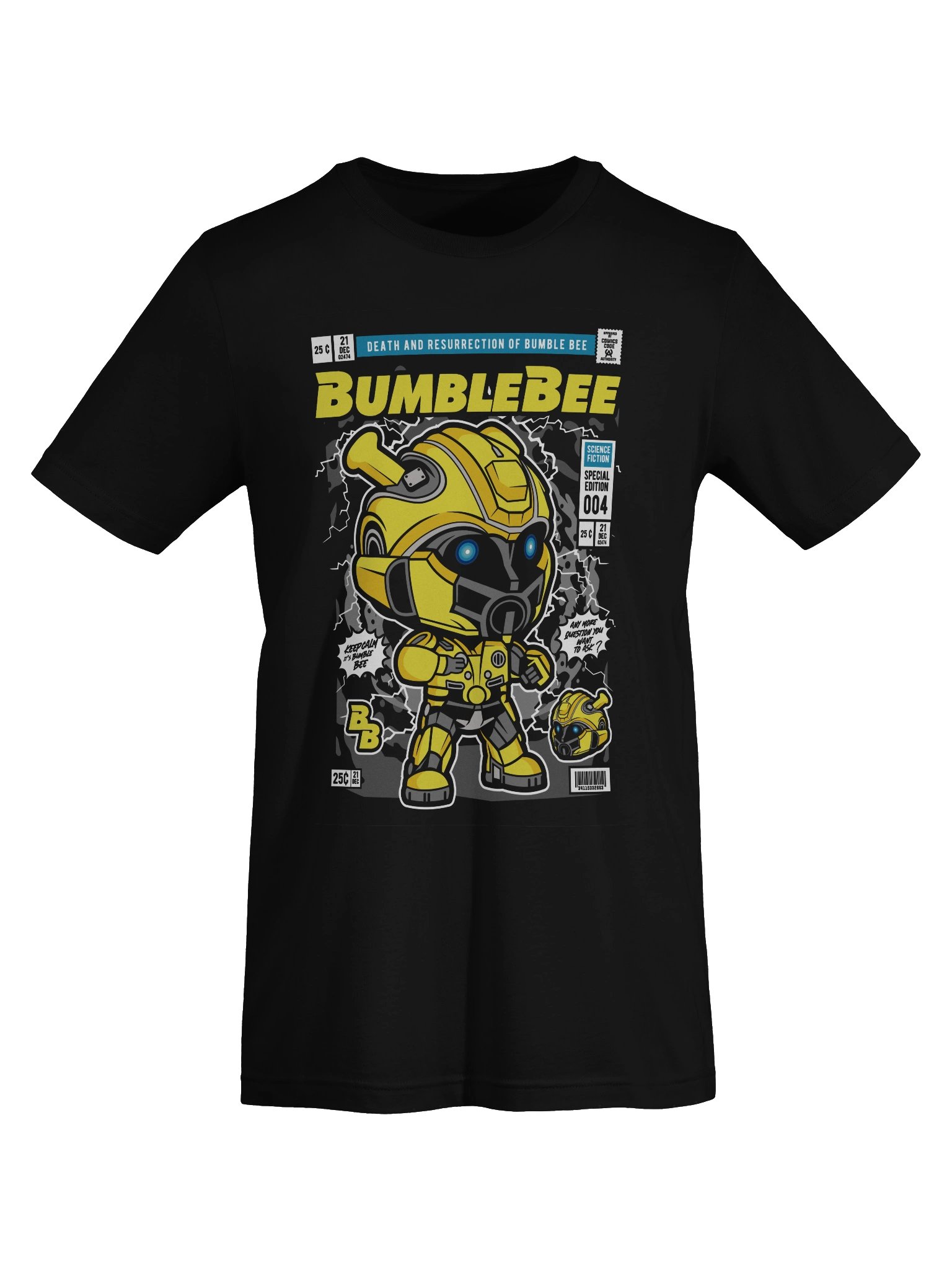 Bumblebee Chibi Robot Comic Book Cover T-Shirt product image (7)